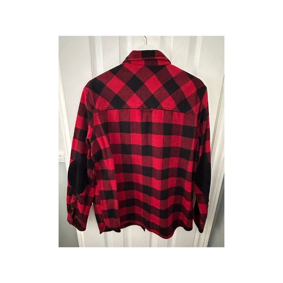 ROOTS Flannel Red & Black Plaid Shirt - Unisex - Picture 2 of 5